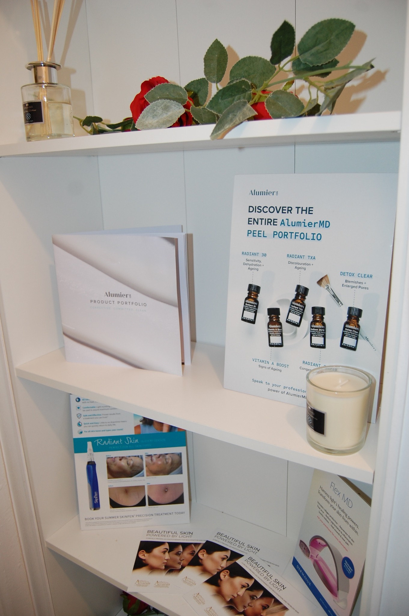 Inside The Skin Space — product shelf